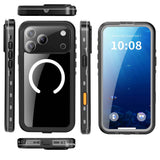 Husă impermeabilă IP68 pentru iPhone 17 Pro / iPhone 18 Pro, ShellBox, Neagră
