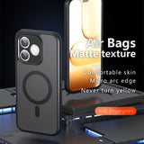 Husă pentru Honor 600 Smart, Techsuit PureFrost MagSafe, Neagră frost