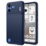 Husă pentru Nothing Phone (4b), Techsuit Carbon Silicone, Albastră