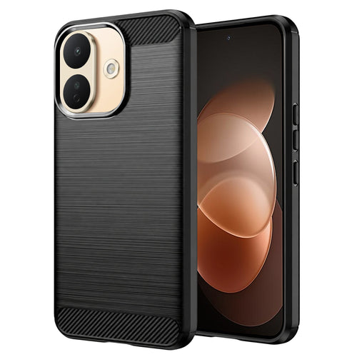 Husă pentru Xiaomi Redmi Note 17 Pro 5G, Techsuit Carbon Silicone, Neagră