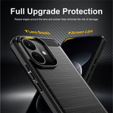 Husă pentru Xiaomi Redmi Note 17 Pro 5G, Techsuit Carbon Silicone, Neagră