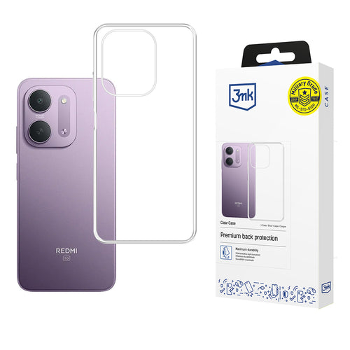 Husă pentru Xiaomi Redmi 17C 5G, 3mk Clear Case, Transparentă