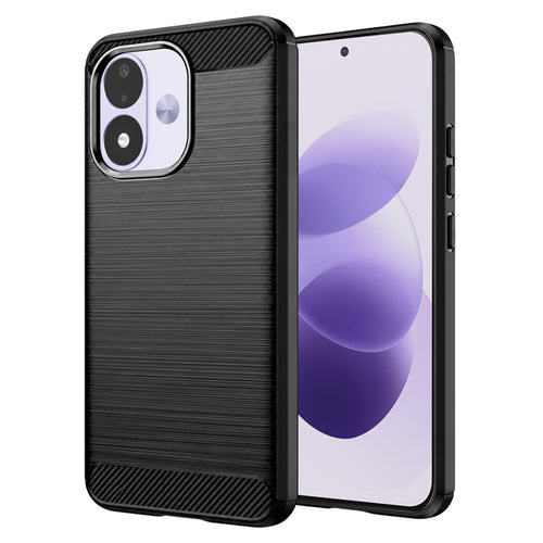Husă pentru Xiaomi Redmi Note 17 4G / Redmi Note 17 5G, Techsuit Carbon Silicone, Neagră