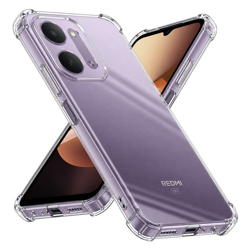 Husă pentru Xiaomi Redmi 17C 5G, Techsuit Shockproof Clear Silicone, Transparentă