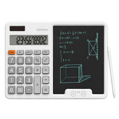 Notepad Calculator Deerma JX01, display 12 inchi, stylus, filtru lumina albastra, surse duble de alimentare, Gri