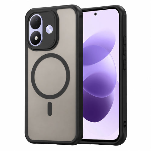 Husă pentru Xiaomi Redmi Note 17 4G / Redmi Note 17 5G, Techsuit HaloFrost II MagSafe, Neagră