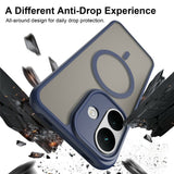 Husă pentru Xiaomi Redmi Note 17 Pro 5G, Techsuit HaloFrost II MagSafe, Bleumarin
