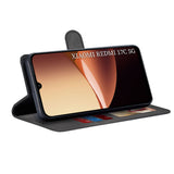 Husa pentru Xiaomi Redmi 17C 5G, Techsuit Diary Book, Neagra