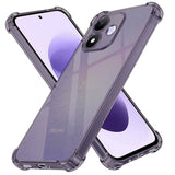 Husă pentru Xiaomi Redmi Note 17 4G / Redmi Note 17 5G, Techsuit Shockproof Clear Silicone, Negru fumuriu