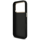 Husă pentru iPhone 17 Pro / iPhone 18 Pro, Guess Hardcase 4G Classic Logo with Strap, Neagră