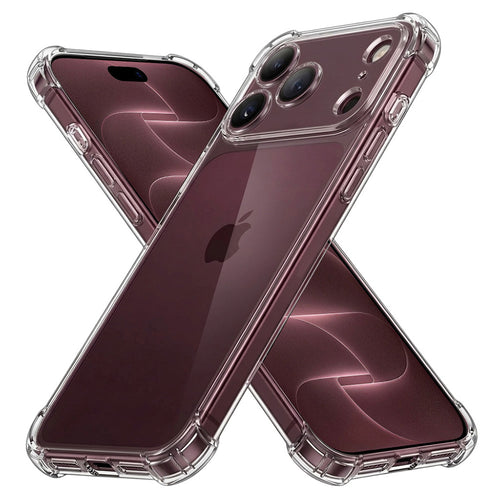 Husă pentru iPhone 17 Pro Max / iPhone 18 Pro Max, Techsuit Shockproof Clear Silicone, Transparentă