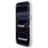 Husă pentru iPhone 17 Pro Max / iPhone 18 Pro Max, Guess Peony Hot Stamp MagSafe, Bej