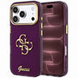 Husă pentru iPhone 17 Pro Max / iPhone 18 Pro Max, Guess IML 4G Script Metal, Bordo