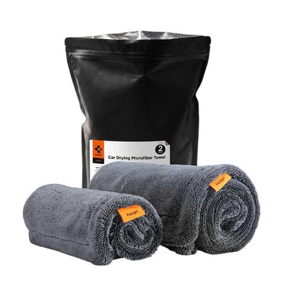 Lavetă auto microfibră Spigen Car Drying Towel CC100 S1+L1, Neagră
