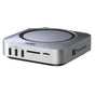 Adaptor Hub pentru Mac Mini M4/M4 Pro, Ugreen Maxidok 10-in-1, Thunderbolt 5, M.2 NVMe SSD, Argintiu