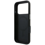 Husă pentru iPhone 17 Pro / iPhone 18 Pro, Karl Lagerfeld Grained Leather Embossed Ring MagSafe, Bej