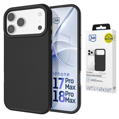 Husă pentru iPhone 17 Pro Max / iPhone 18 Pro Max, 3mk Fortis MagCase, Neagră