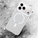 Husă pentru iPhone 17 Pro Max / iPhone 18 Pro Max, 3mk Smoke MagCase, Albă