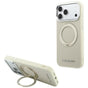Husă pentru iPhone 17 Pro Max / iPhone 18 Pro Max, Karl Lagerfeld Ring Stand 360 Saffiano MagSafe, Bej