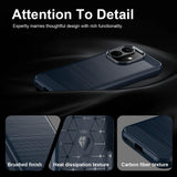 Husă pentru Xiaomi Redmi Note 17 Pro 5G, Techsuit Carbon Silicone, Albastră