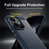 Husă pentru Xiaomi Redmi Note 17 Pro 5G, Techsuit Carbon Silicone, Albastră