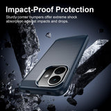 Husă pentru Xiaomi Redmi Note 17 Pro 5G, Techsuit Carbon Silicone, Albastră