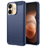 Husă pentru Xiaomi Redmi Note 17 Pro 5G, Techsuit Carbon Silicone, Albastră