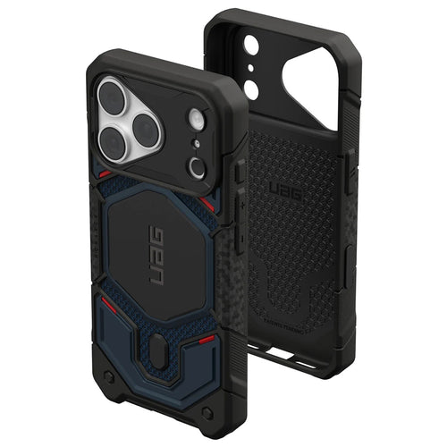 Husă pentru iPhone 17 Pro / iPhone 18 Pro, UAG Monarch Pro MagSafe, Kevlar, Bleumarin