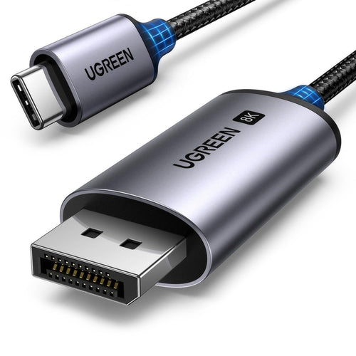 Cablu USB-C la DisplayPort Ugreen CM556, 8K@60Hz, 32.4Gbps, 1m, Negru