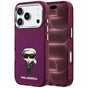 Husă pentru iPhone 17 Pro Max / iPhone 18 Pro Max, Karl Lagerfeld IML Ikonik Sketch Print MagSafe, Bordo