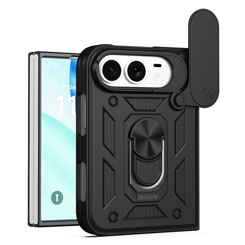Husă pentru iPhone Duo, Techsuit CamShield Series, Neagră
