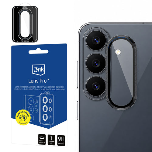 Folie protectie camera pentru Samsung Galaxy S26 FE, 3MK Lens Protection Pro, Neagra
