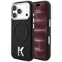Husă pentru iPhone 17 Pro Max / iPhone 18 Pro Max, Karl Lagerfeld Grained Leather Embossed Ring MagSafe, Neagră