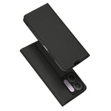 Husă pentru Xiaomi Redmi 17C 5G, Techsuit Magskin Book, Neagră