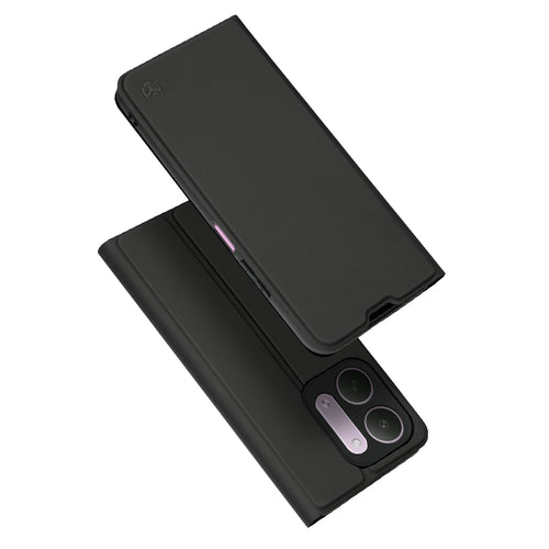 Husă pentru Xiaomi Redmi 17C 5G, Techsuit Magskin Book, Neagră