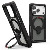 Husă pentru iPhone 17 Pro Max / iPhone 18 Pro Max, UAG Plasma XTE MagSafe, Neagră / Portocalie