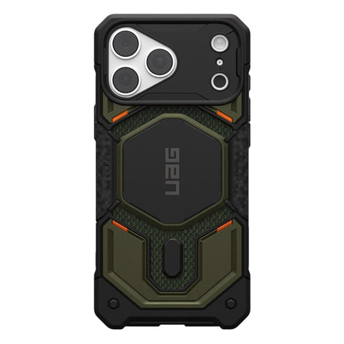 Husă pentru iPhone 17 Pro Max / iPhone 18 Pro Max, UAG Monarch Pro MagSafe, Kevlar Element Green, Verde