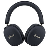 Căști over-ear Guess Metal Script Logo, Bluetooth 5.4, ENC, finisaj metalic, Negre