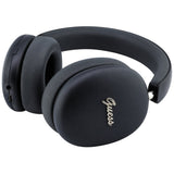 Căști over-ear Guess Metal Script Logo, Bluetooth 5.4, ENC, finisaj metalic, Negre