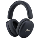 Căști over-ear Guess Metal Script Logo, Bluetooth 5.4, ENC, finisaj metalic, Negre