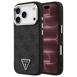 Husă pentru iPhone 17 Pro Max / iPhone 18 Pro Max, Guess Hardcase 4G Triangle Logo MagSafe, Neagră