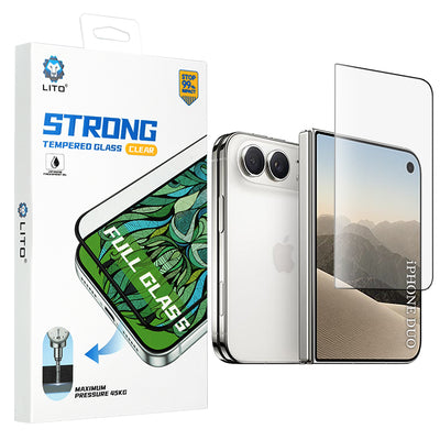 Folie telefon pentru iPhone Duo, Lito D+ Max Strong, Neagră