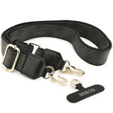 Husă pentru iPhone 17 Pro Max / iPhone 18 Pro Max, Guess Hardcase 4G Cardslot & Big Strap MagSafe, Neagră