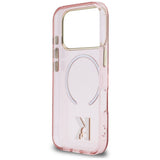 Husă pentru iPhone 18 Pro Max / iPhone 17 Pro Max, Karl Lagerfeld IML K Head Logo MagSafe, Roz