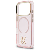 Husă pentru iPhone 18 Pro Max / iPhone 17 Pro Max, Karl Lagerfeld IML K Head Logo MagSafe, Roz