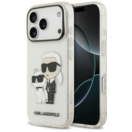 Husă pentru iPhone 17 Pro / iPhone 18 Pro, Karl Lagerfeld IML NFT K&C, Transparentă