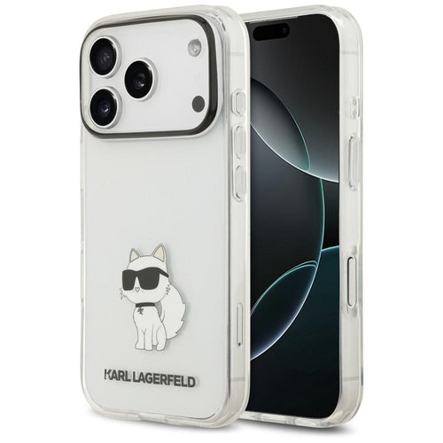 Husă pentru iPhone 17 Pro / iPhone 18 Pro, Karl Lagerfeld IML NFT Choupette, Transparentă