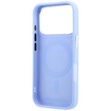 Husă pentru iPhone 17 Pro Max / iPhone 18 Pro Max, Karl Lagerfeld Leather Point & C Sketch MagSafe, Albastru deschis