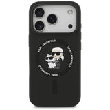 Husă pentru iPhone 17 Pro Max / iPhone 18 Pro Max, Karl Lagerfeld Silicone KC Body Ring MagSafe, Neagră