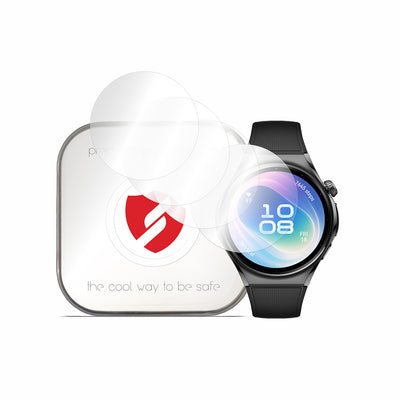 Folie pentru Huawei Watch 6 46mm, Smart Protection Premium Classic, set 4 bucăți, Transparentă